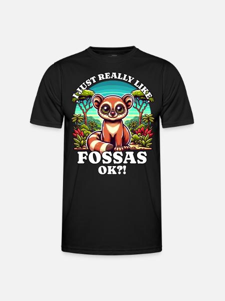 J’aime Fossas - T-shirt sport Homme - noir