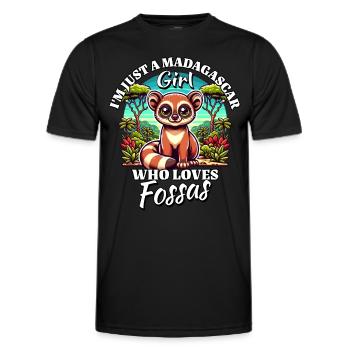 Fille Aime Fossas - T-shirt sport Homme - noir - Devant - AI Model Male 178 dark (178cm)