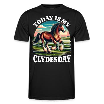 Clydesdale - Men's Functional T-Shirt - black - Front - AI Model Male 178 dark (178cm)