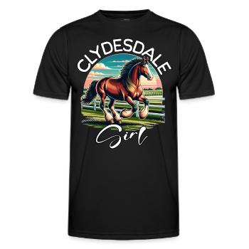 Clydesdale Gift - Men's Functional T-Shirt - black - Front - AI Model Male 178 dark (178cm)