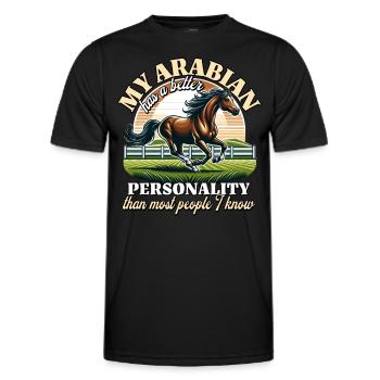 Arab Rider - Men's Functional T-Shirt - black - Front - AI Model Male 178 dark (178cm)