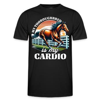Cardio pur-sang - T-shirt sport Homme - noir - Devant - AI Model Male 178 dark (178cm)
