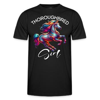 Cadeau pur-sang - T-shirt sport Homme - noir - Devant - AI Model Male 178 dark (178cm)