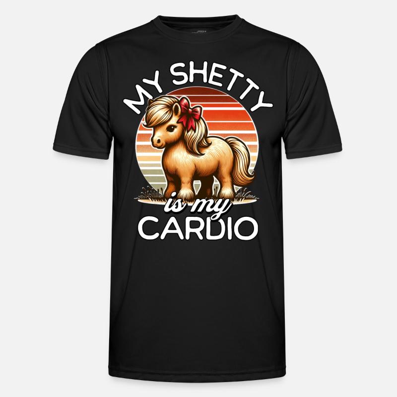 Shetland Pony Cardio Männer Funktions-T-Shirt