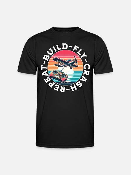 Model Airplane RC Airplane - Men's Functional T-Shirt - black
