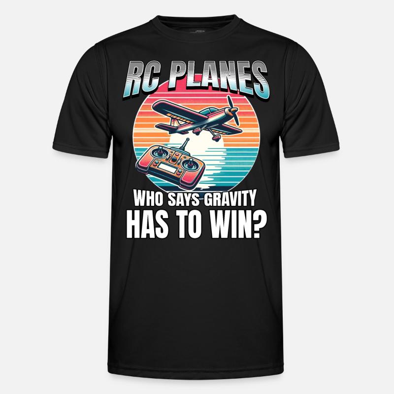 Modellflugzeug Modellflieger Männer Funktions-T-Shirt
