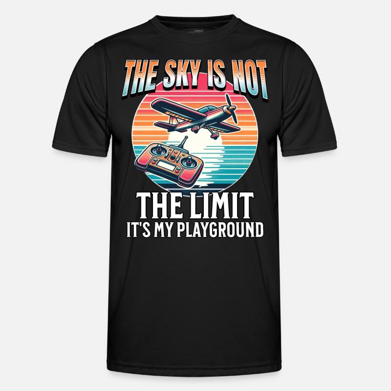 RC Flugzeug Männer Funktions-T-Shirt