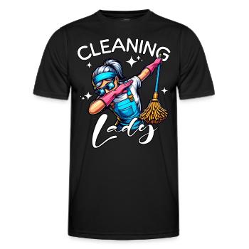 Putzfrau - Männer Funktions-T-Shirt - Schwarz - Vorne - AI Model Male 178 dark (178cm)