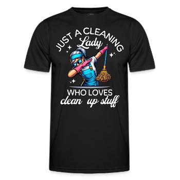 Femme de ménage - T-shirt sport Homme - noir - Devant - AI Model Male 178 dark (178cm)
