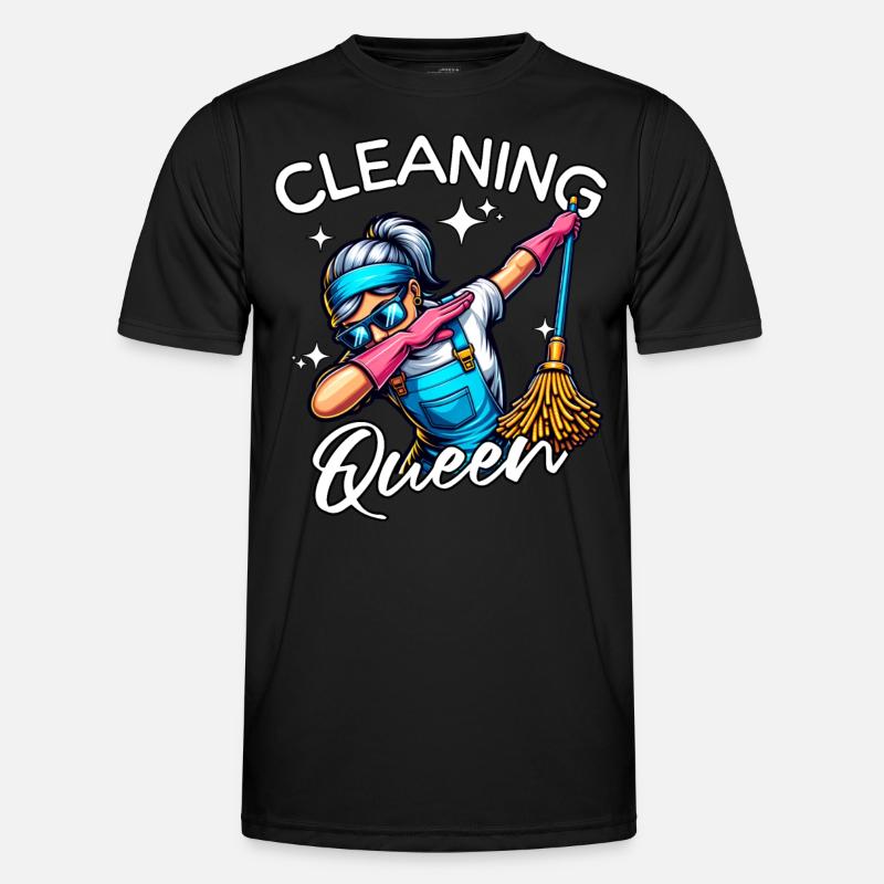 Putzfrau Männer Funktions-T-Shirt