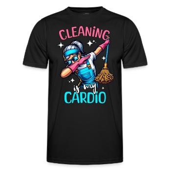 Femme de ménage - T-shirt sport Homme - noir - Devant - AI Model Male 178 dark (178cm)