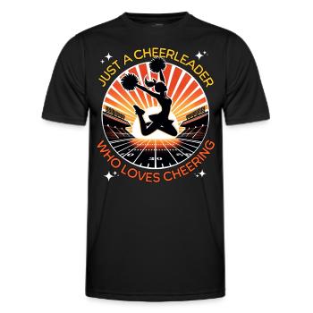 Cheerleader Cheerleading - Men's Functional T-Shirt - black - Front - AI Model Male 178 dark (178cm)
