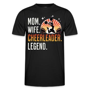 Cheerleader Cheerleading - Men's Functional T-Shirt - black - Front - AI Model Male 178 dark (178cm)