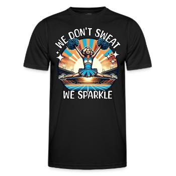 Cheerleader Cheerleading - Men's Functional T-Shirt - black - Front - AI Model Male 178 dark (178cm)