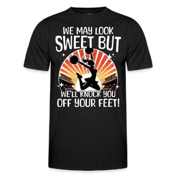 Cheerleader Cheerleading - Men's Functional T-Shirt - black - Front - AI Model Male 178 dark (178cm)
