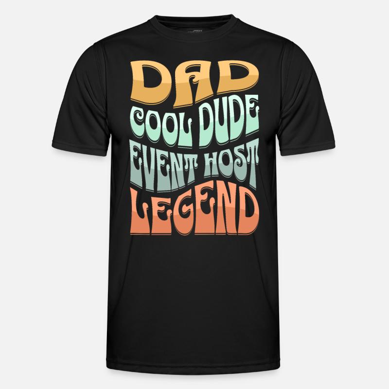 Papa Event Host - Men's Functional T-Shirt - black