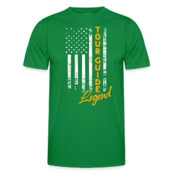 Tour Guide Legende - Männer Funktions-T-Shirt - Kelly Green - Vorne - AI Model Male 178 dark (178cm)