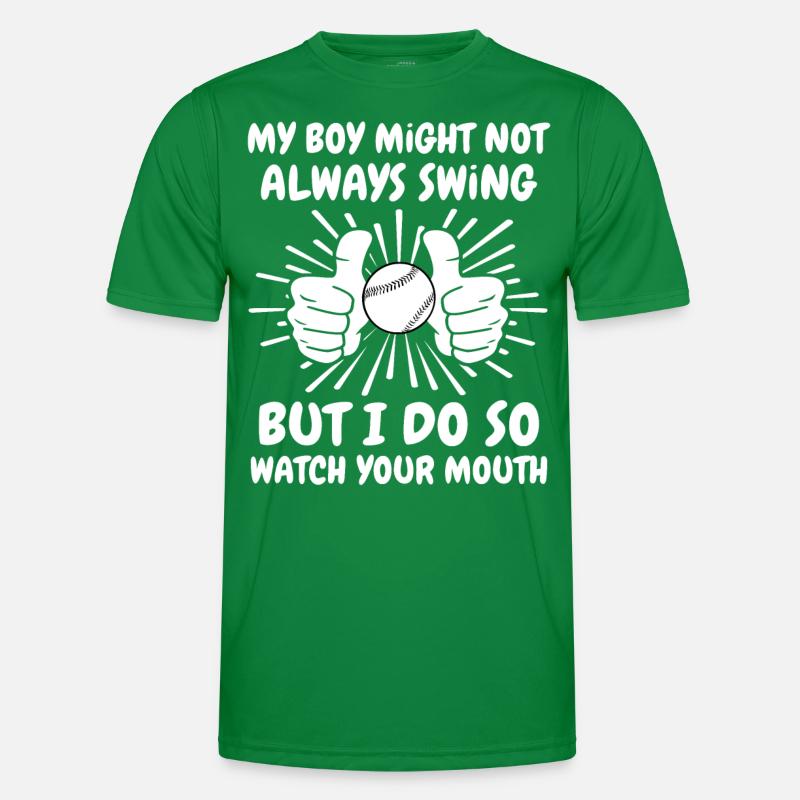 Baseball Junge Männer Funktions-T-Shirt