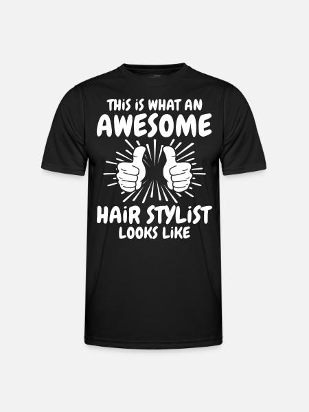 Coiffeur - T-shirt sport Homme - noir