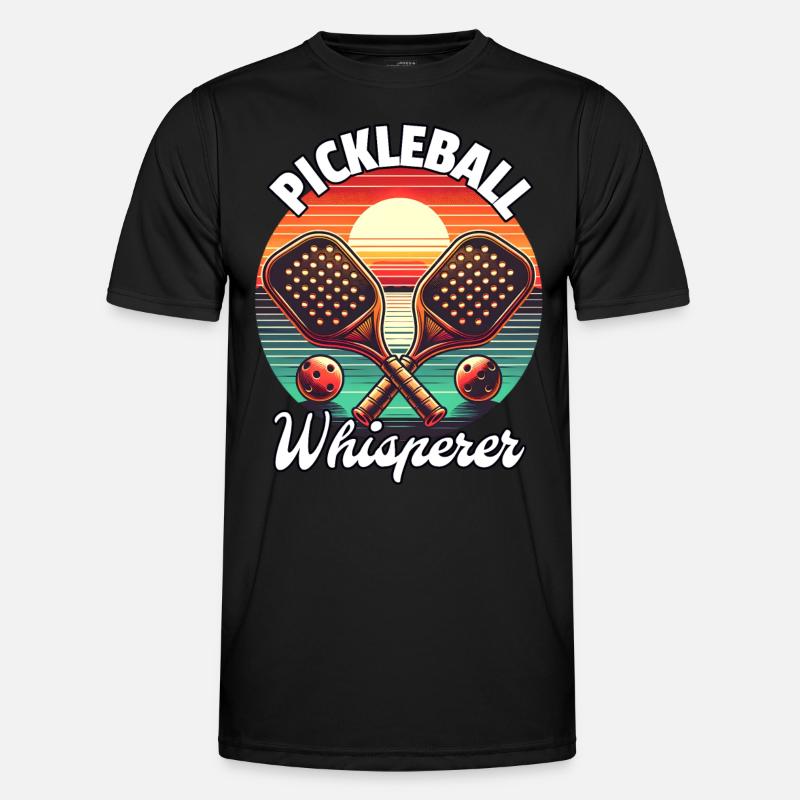 Pickleball Whisperer Männer Funktions-T-Shirt