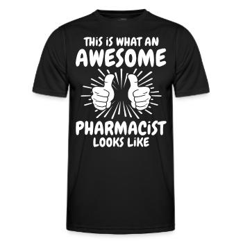 Pharmacist - Men's Functional T-Shirt - black - Front - AI Model Male 178 dark (178cm)