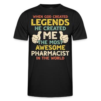 Pharmacist - Men's Functional T-Shirt - black - Front - AI Model Male 178 dark (178cm)