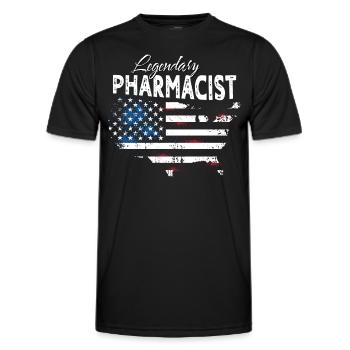 Pharmacist - Men's Functional T-Shirt - black - Front - AI Model Male 178 dark (178cm)