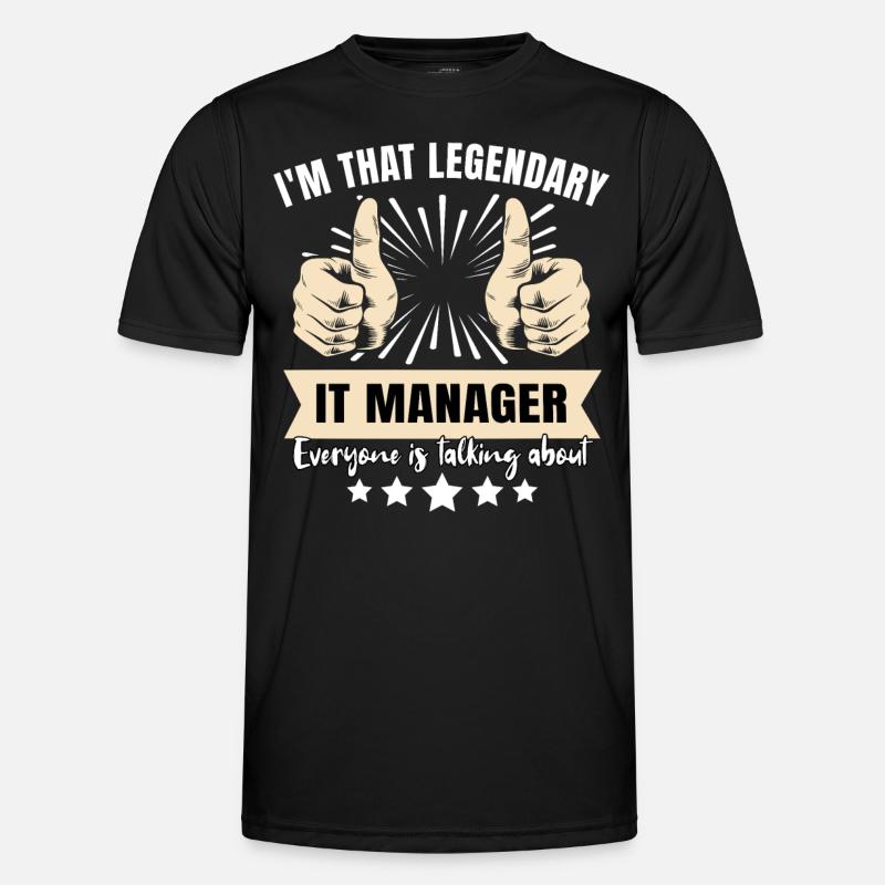 Legendary IT Manager - Men's Functional T-Shirt - black
