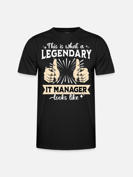 Legendary IT Manager - Men's Functional T-Shirt - black