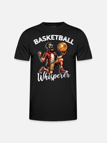 Basketball Sprüche - Männer Funktions-T-Shirt - Schwarz