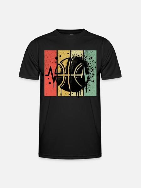 Basket-ball rétro - T-shirt sport Homme - noir