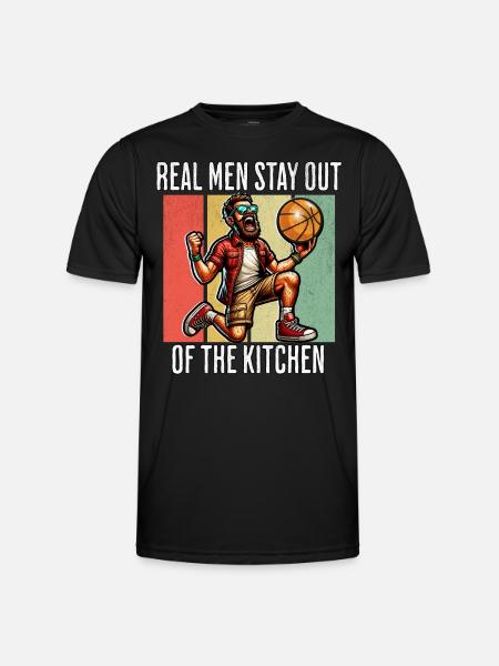 Funny Basketball Saying - Men's Functional T-Shirt - black