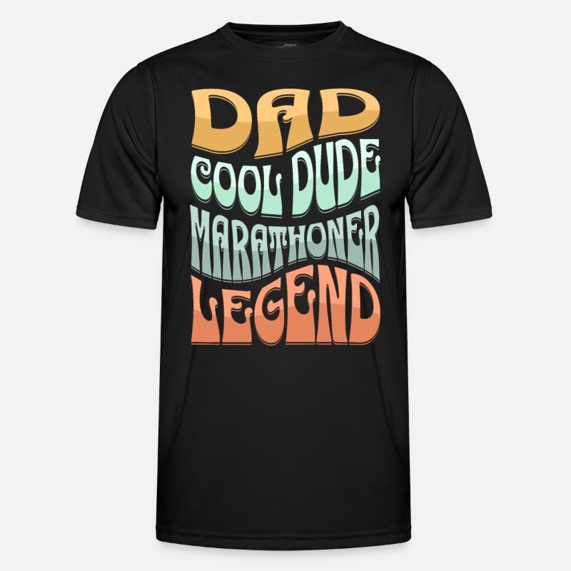 Papa Marathonläufer Männer Funktions-T-Shirt