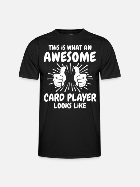 Card player - Men's Functional T-Shirt - black