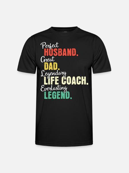 Life Coach Dad - Men's Functional T-Shirt - black