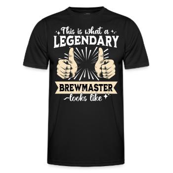 Legendärer Braumeister - Männer Funktions-T-Shirt - Schwarz - Vorne - AI Model Male 178 dark (178cm)