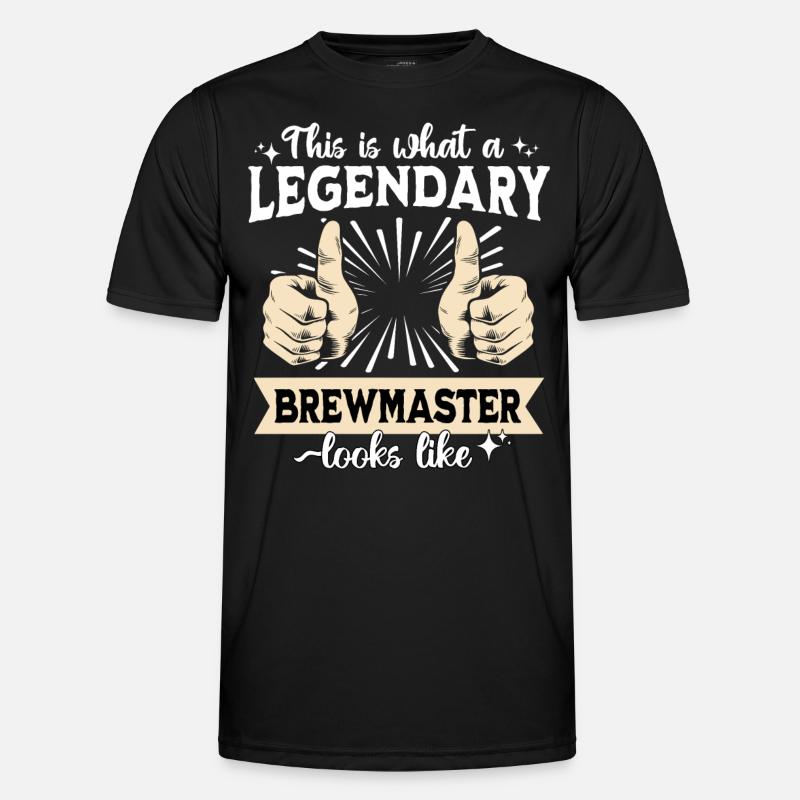 Legendary Brewmaster - Men's Functional T-Shirt - black
