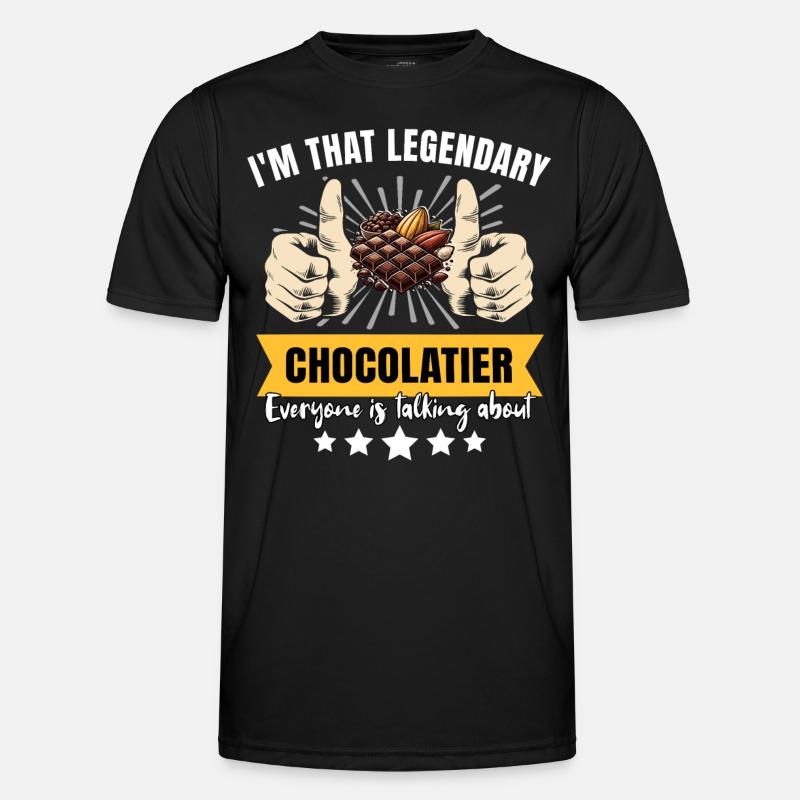 Legendärer Chocolatier - Männer Funktions-T-Shirt - Schwarz