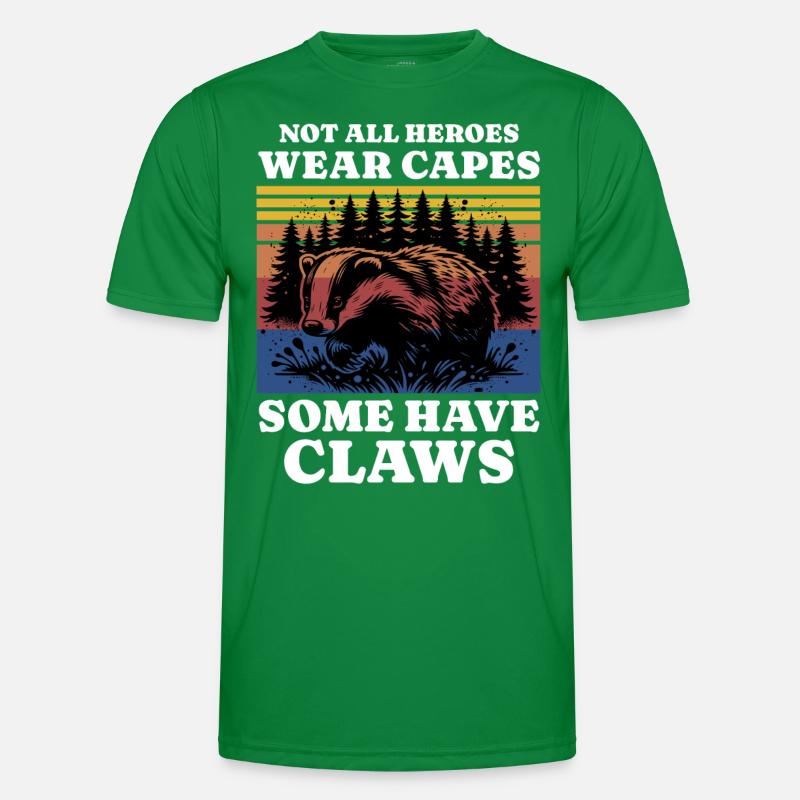 Honigdachs Spruch Männer Funktions-T-Shirt