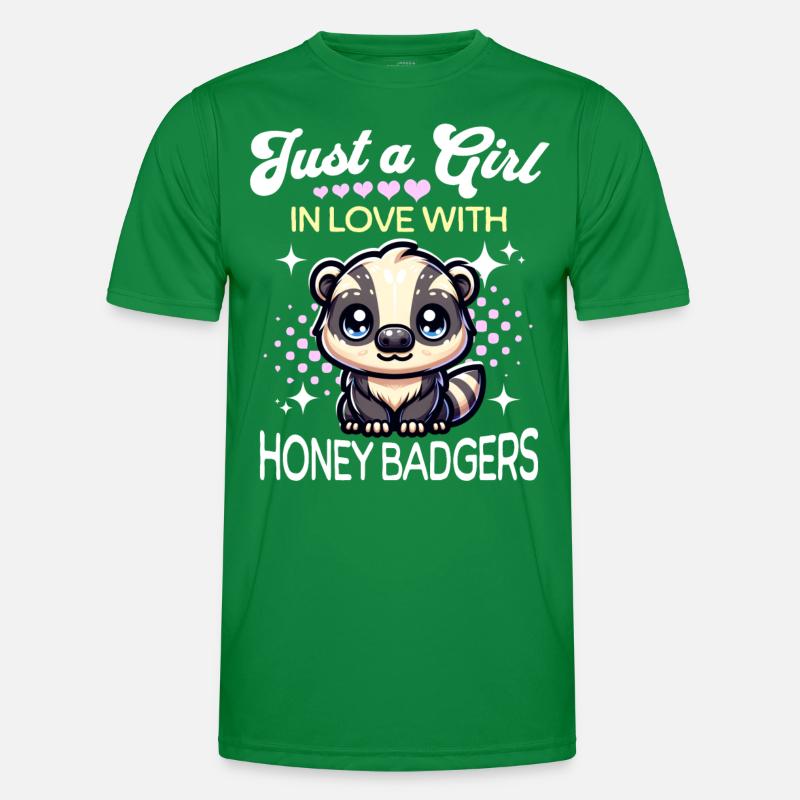 Honigdachs Mädchen Männer Funktions-T-Shirt