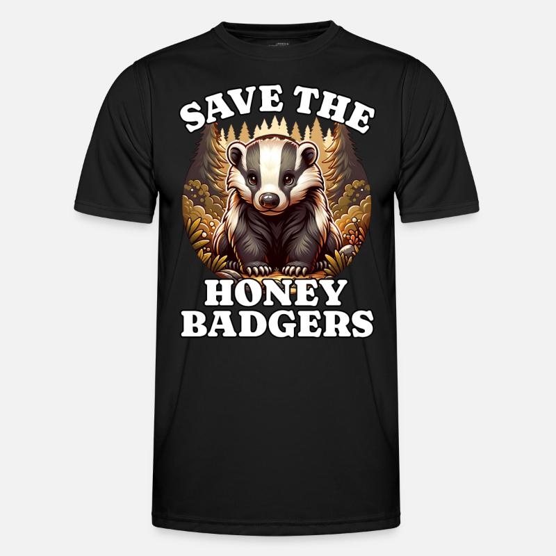 Save Honigdachs Männer Funktions-T-Shirt