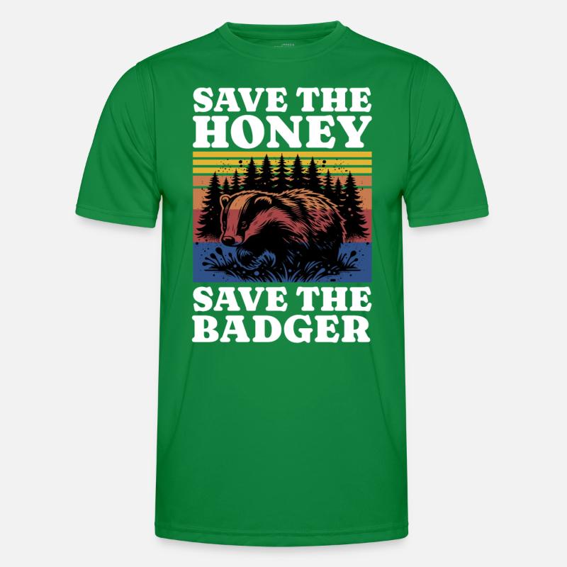 Save Honey Badger Männer Funktions-T-Shirt