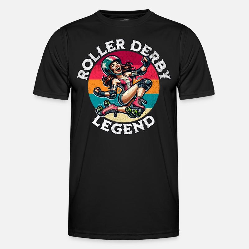 Roller Derby Legend - Men's Functional T-Shirt - black