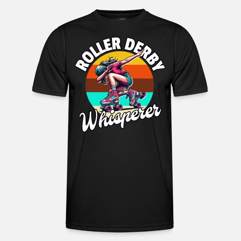 Roller Derby Whisperer - Men's Functional T-Shirt - black
