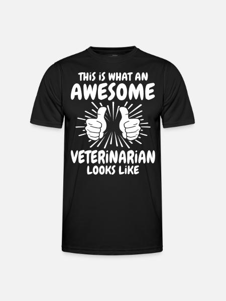 Vétérinaire - T-shirt sport Homme - noir