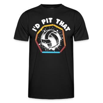Dictons de Gaga Ball - T-shirt sport Homme - noir - Devant - AI Model Male 178 dark (178cm)