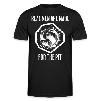 Gaga Ball dit - T-shirt sport Homme - noir - Devant - AI Model Male 178 dark (178cm)