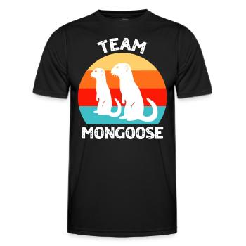 Suricates amusants - T-shirt sport Homme - noir - Devant - AI Model Male 178 dark (178cm)
