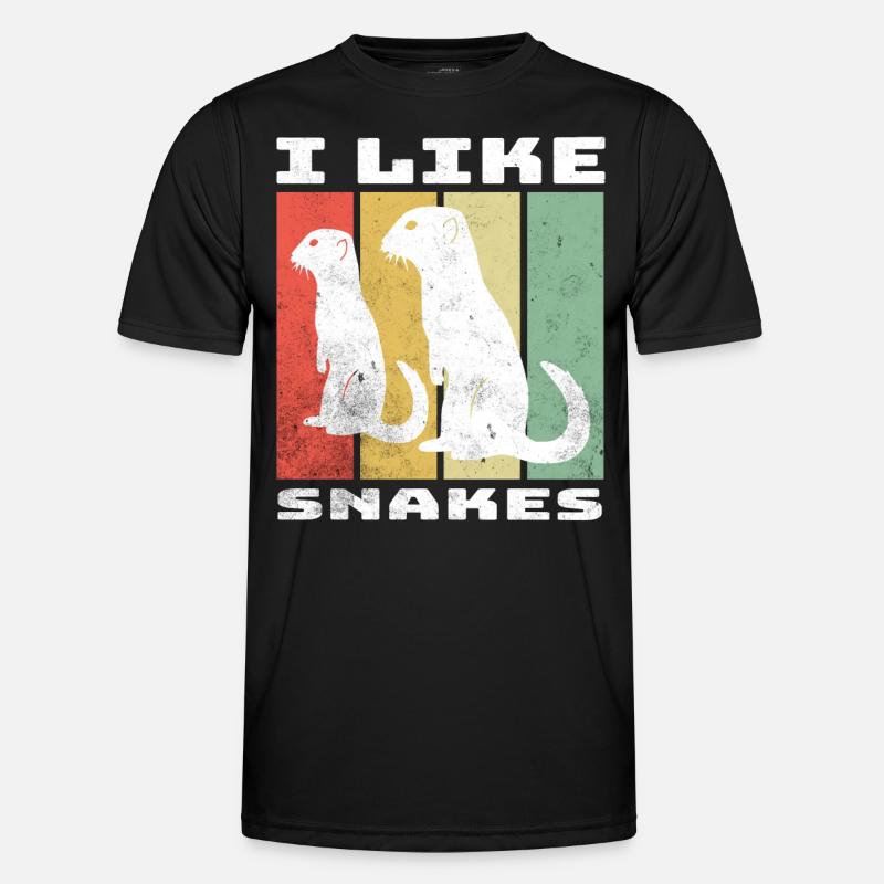 Erdmännchen Sprüche - Männer Funktions-T-Shirt - Schwarz