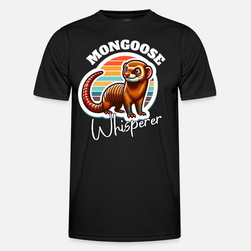 Erdmännchen Flüsterer - Männer Funktions-T-Shirt - Schwarz
